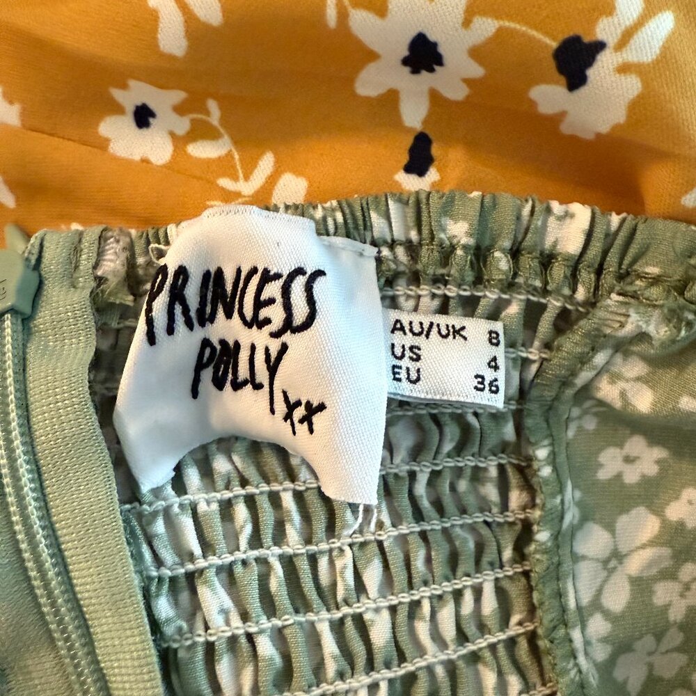 Princess Polly Tallie mini dress green floral - Picture 4 of 5